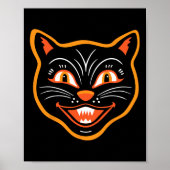 Halloween Vintag Black Cat Poster (Vorne)