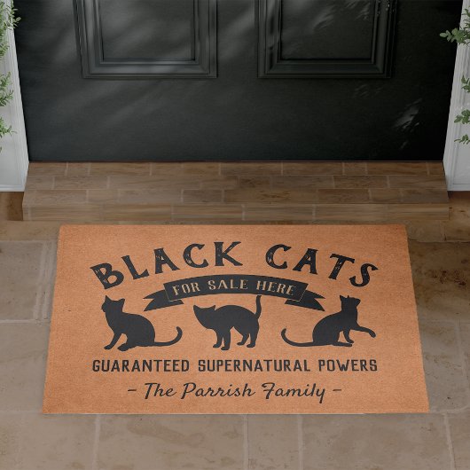 Halloween Vintag Black Cats Personalisiert Fußmatte