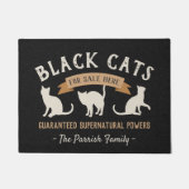 Halloween Vintag Black Cats Personalisiert Fußmatte (Vorderseite)