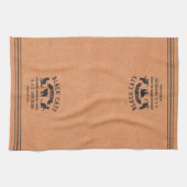 Halloween Vintag Black Cats Personalisiert Geschirrtuch (Horizontal)