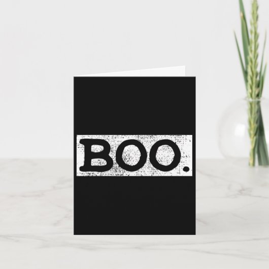 Halloween Vintag Boo Fun-Geschenk Karte (Vorderseite)
