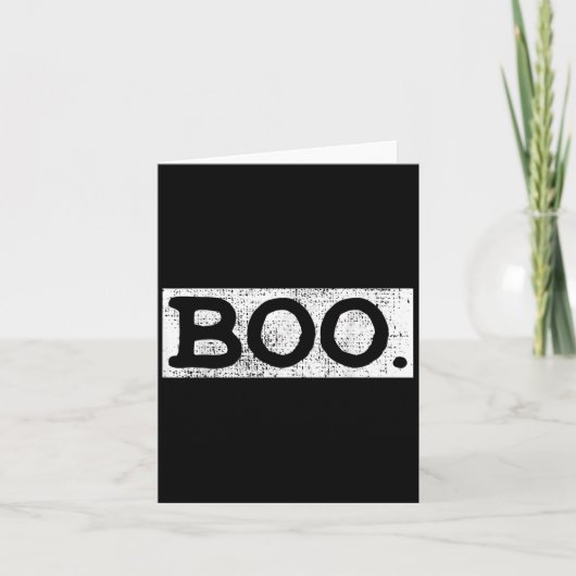 Halloween Vintag Boo Funny Gift Karte (Vorderseite)
