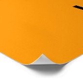 Halloween Vintag Cat Face Poster (Ecke)