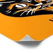 Halloween Vintag Cat Face Poster (Ecke)