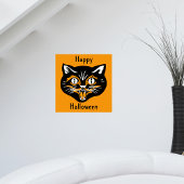 Halloween Vintag Cat Face Poster