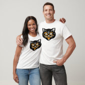 Halloween Vintag Cat Face T-Shirt (Unisex)