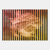 Halloween Vintag Ephamera Owl-Familie Geschenkpapier Set (Vorderseite 3)