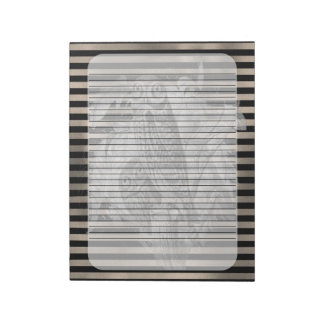 Halloween Vintag Ephamera Owl-Familie Notizblock