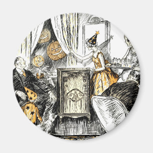 Halloween Vintag Flappers Magnet