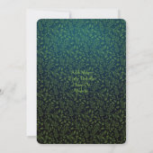 Halloween Vintag Glühlichter Einladung (Rückseite)