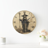 Halloween Vintag Gothic Hexenmeisterschaft Große Wanduhr (Zuhause)