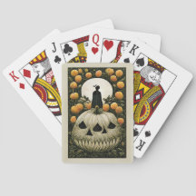 Halloween Vintag Gothic Illustration Tarot Card