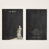 Halloween-Vintag-Hexenkette-Grafikkarte (Vorne & Hinten)