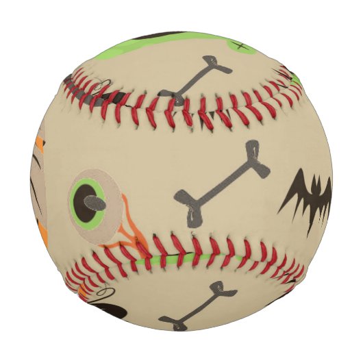 Halloween Vintag Pattern Baseball (Vorderseite)
