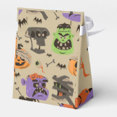 Halloween Vintag Pattern Fevor Box Geschenkschachtel (Rückseite)