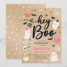 Halloween Vintag Pink Ghost Geburtstag Spooktacula