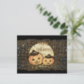 Halloween Vintag Postkarte (Stehend Vorderseite)