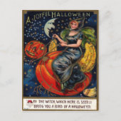 Halloween Vintag Postkarte (Vorderseite)