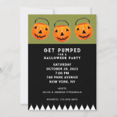 Halloween Vintag Pumpkins Party Einladung (Vorderseite)