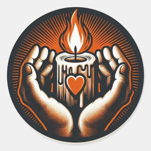 Halloween Vintag Runder Aufkleber (Vorderseite)