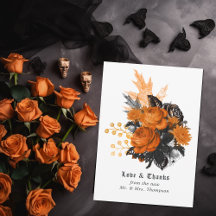 Halloween Vintag Shabby Floral Wedding