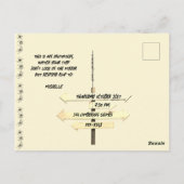 Halloween Vintag Snake Priestess Postkarte (Rückseite)