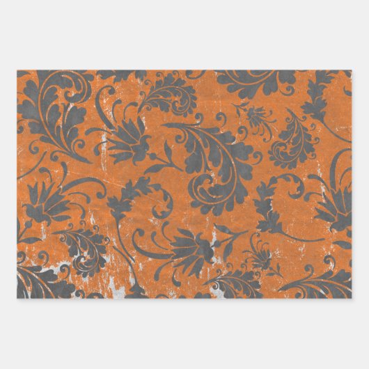 Halloween Vintag Spooky-Geschenkmuster Geschenkpapier Set (Vorderseite 2)