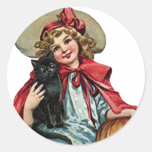 Halloween Vintage Aufkleber