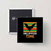Halloween Vintage Button (Vorne & Hinten)