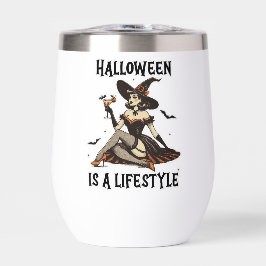 Halloween-Vintage Button-Up-Hexen