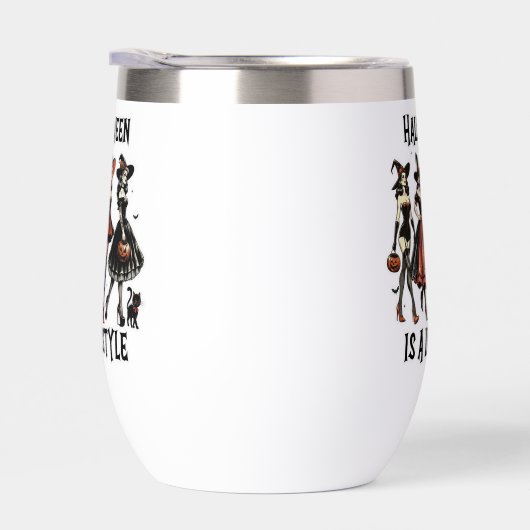 Halloween-Vintage Button-Up-Hexen (Rechts)