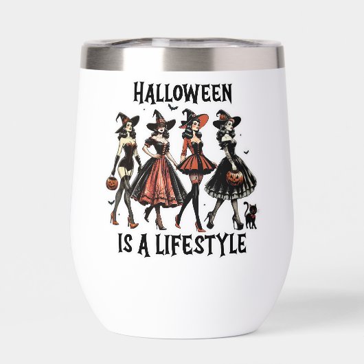 Halloween-Vintage Button-Up-Hexen (Rückseite)