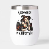 Halloween-Vintage Button-Up-Hexen (Rückseite)