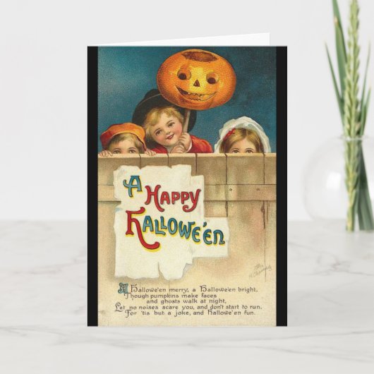 halloween vintage card karte (Vorderseite)