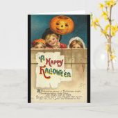 halloween vintage card karte (Gelbe Blume)