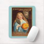Halloween Vintage Dame mit Spiegel) Mousepad (Mit Mouse)