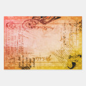 Halloween Vintage Ephamera Zombie Beängstigender B Geschenkpapier Set (Vorderseite 3)