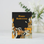 Halloween Vintage Feiertagspostkarte (Stehend Vorderseite)