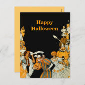 Halloween Vintage Feiertagspostkarte (Vorne/Hinten)