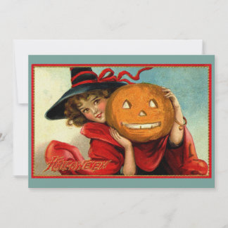 Halloween Vintage Funny Illustration Feiertagskarte