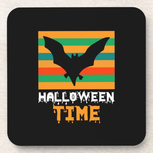 Halloween Vintage Getränkeuntersetzer (Vorderseite)
