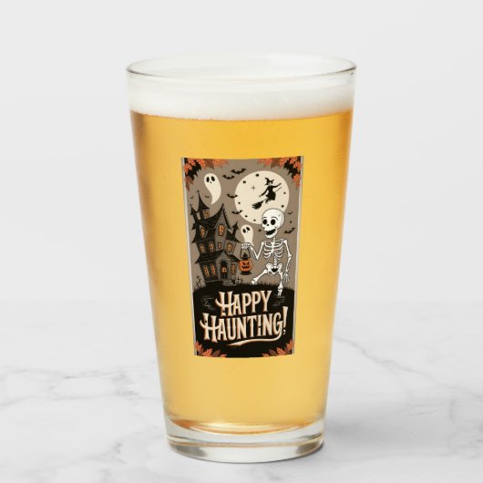 Halloween Vintage Glas (Vorne (Gefüllt))