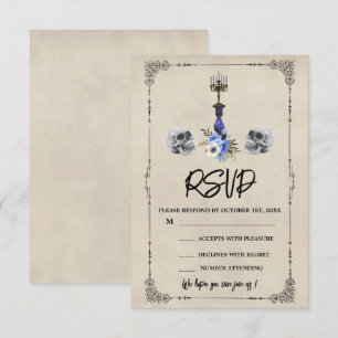 Halloween Vintage Hochzeit  RSVP Karte