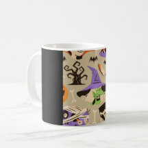 Halloween Vintage Kaffeemaschine Tasse
