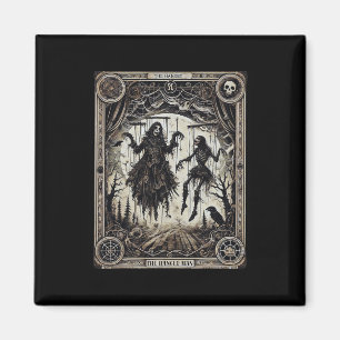 Halloween Vintage Marionette hat den gehegten Mann Magnet