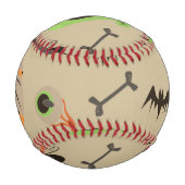 Halloween Vintage Muster Baseball (Vorderseite)