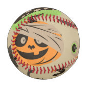 Halloween Vintage Muster Baseball (Vorderseite Links)