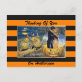 Halloween Vintage Postkarte (Vorderseite)
