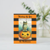 Halloween Vintage Postkarte (Stehend Vorderseite)
