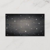 Halloween Vintage schwarze Sterne Platzkarte (Rückseite)